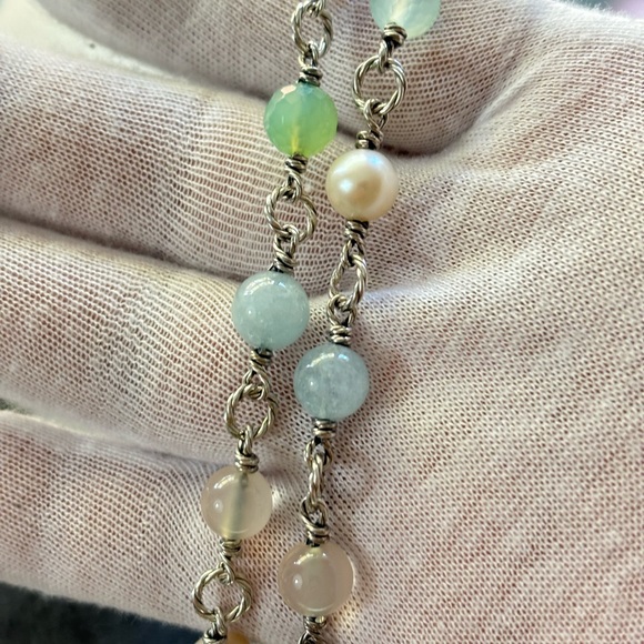 David Yurman Multi-Stone Venetian Quatrefoil Necklace 40" - Picture 6 of 10